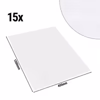 (15 pcs) Damask Table Runner Tessin Atlas - Satin Band - 40x130cm - White