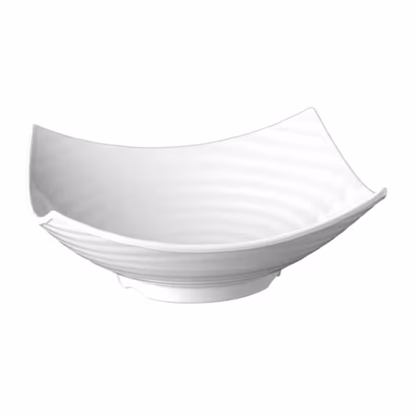 (6 adet) Teşhir Kasesi - GLOBAL BUFFET - Melamin - 5L - köşeli - 400x400mm - Derinlik:135mm - Beyaz