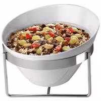 (6 adet) Kase - BALANCE - Melamin - 2,5L - yuvarlak - Ø245mm - Derinlik:150mm - Beyaz