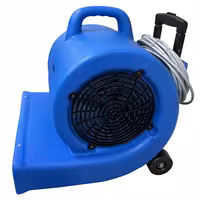 Suszarka do podłóg i dywanów Air Mover – 850 W – zasięg: 20 m – 1350 obr./min – z 3 prędkościami – z teleskopowym uchwytem i kółkami