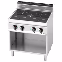Cocina de inducción - 14kW - 4 zonas de cocción - con mueble bajo