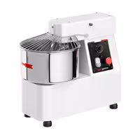 Commercial Spiral Dough Mixer - 22L / 18kg - Single Speed - Fixed Head & Bowl - with Timer - 230V - For Bread Dough