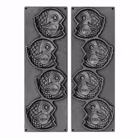 Plates for Tartelette Machine TMOPH - Shape: 4x Taiyaki Fish