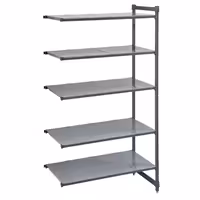 CAMBRO | Camshelving® - Basics Plus - Papildplaukti - 1175 mm - ar 5 slēgtiem plauktiem