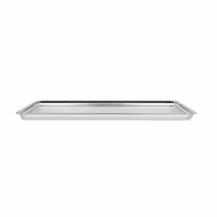 Platou servire - oțel inoxidabil - dreptunghiular - cu margine - 820x270 mm