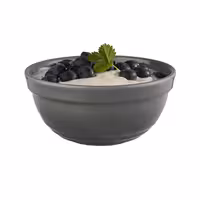 (6 adet) Tatlı / Salata Kasesi - EMMA - Melamin - 0,5L - yuvarlak - Ø140mm - Derinlik:65mm - Gri