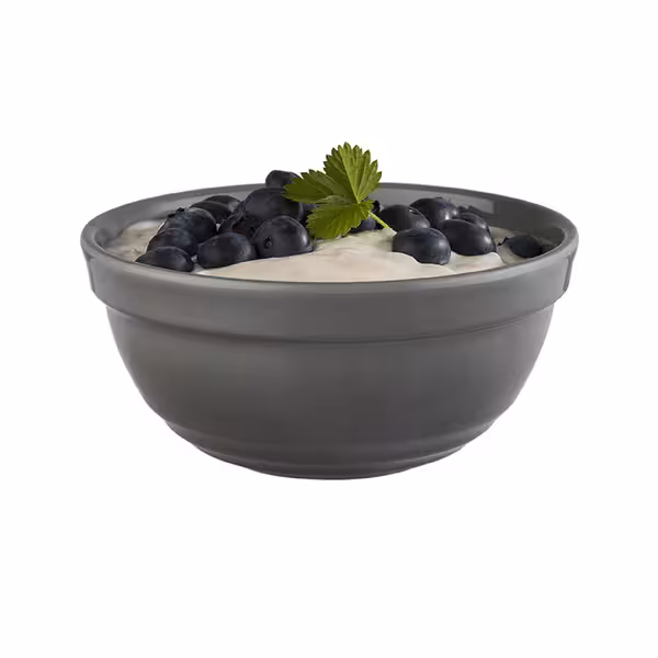 (6 adet) Tatlı / Salata Kasesi - EMMA - Melamin - 0,5L - yuvarlak - Ø140mm - Derinlik:65mm - Gri