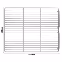 (2 kom) Potporna rešetka GN 2/1 - 653x538 mm - za KS700ND, KS700GND, KS1400ND, KS1400GN, TS700N, TG700ND, TS1400N i TS1400GN - Maks. nosivost: 30 kg