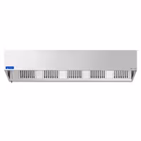 Commercial Wall-Mounted Extractor Hood with Motor – 2800mm – with Speed Controller, Baffle Filters & Lighting