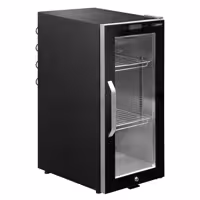 Professzionális Dry Aging húsérlelő hűtőszekrény - 395x631 mm - 1 üvegajtóval - fekete - 87 l