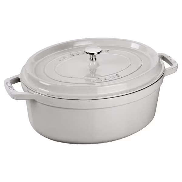 STAUB | LA COCOTTE - Cocotte - ovalna - 270 mm - lijevano željezo - Bijeli tartuf