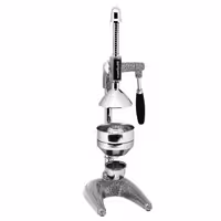 Heavy Duty Lever Citrus Press - Ergonomic Handle(s) - Textured Grey - Cast Iron