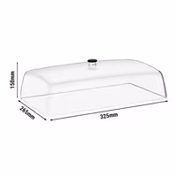 Display Cover - GN 1/2 - Polycarbonate - 335x274mm - Height: 145mm