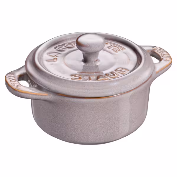 STAUB | CERAMIQUE - Mini Cocotte - Ø 100 mm - okrugla - keramička - antikno siva