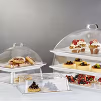 (6 pcs) Display Cover - GN 1/2 - Polycarbonate - 325x265mm - Height: 95mm