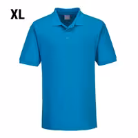 Men’s Cotton Polo Shirt - Sky Blue - Size: XL