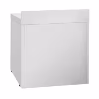 Stół chłodniczy barowy do napojów Premium PLUS – 978 x 700 mm – z 2 drzwiami szklanymi – z rantem