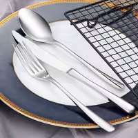 (144 pcs) Cutlery set - Avril - 18/10 stainless steel - 144-piece set - For 36 people