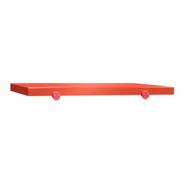 Placă de tăiere pentru masa de lucru – 600 x 600 mm – Conformă cu HACCP – Roșie