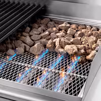 Lávaköves gázgrill - 14 kW - Billenthető grillrács - Asztali kivitel - 700 mm mély - 700-as sorozat - Fekete előlap