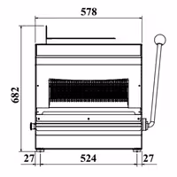 Commercial Bread Slicer - Tabletop - Slice Thickness 13mm - 370W - 500loaves/h