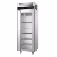 Szafa chłodnicza PREMIUM – stal nierdzewna – GN 2/1 – 700 L – z 1 drzwiami szklanymi – z izolacją 85 mm