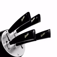 BERKEL | ELEGANCE - Bloco de facas com 5 facas - couro preto