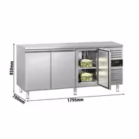 Rashladni pult ECO - 1795x700 mm - 294 l - s 3 vrata - Ventilirano hlađenje