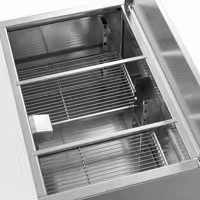 Stół chłodniczy sałatkowy ECO – 903 mm – z 2 drzwiami – z otworem na 2x GN 1/1 i 3x GN 1/6 oraz pokrywą ze stali nierdzewnej