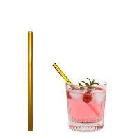 (50 adet) Cam Pipet - 150mm - ø 8mm - düz - Gold - dahil 1 Naylon Temizlik Fırçası