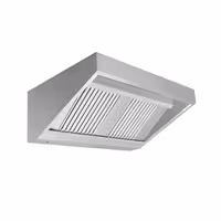 Sienas tvaika nosūcējs - 1200 mm - 700 mm dziļums - ar tauku filtriem un LED apgaismojumu