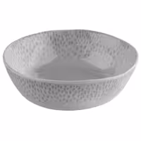 (6 adet) Kase - FOOTMARK - Melamin - 0,6L - yuvarlak - Ø180mm - Derinlik:55mm - Beyaz/Gri