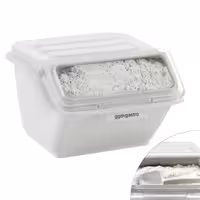 Spremnik za sastojke - s prednjim poklopcem - 296x367 mm - 8 l - polipropilen - bijela - može se slagati