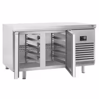Pekarski zamrzni pult PREMIUM PLUS - 1618x800 mm - 420 l - Ventilirano hlađenje - s 2 vrata - radna ploča bez podignutog ruba