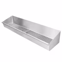 Tabuleiro perfurado para batatas fritas em aço inoxidável - 1200x300mm