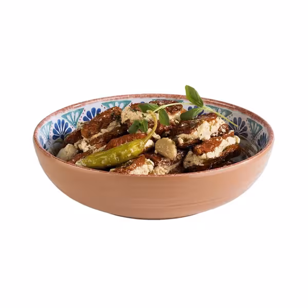 (6 adet) Kase - ARABESQUE - Melamin - 1,1L - Terrakotta/Mavi