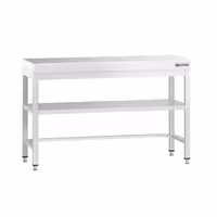 Rozsdamentes acél munkaasztal PREMIUM - 1200x800 mm - alsó polccal