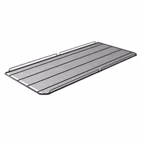 Plastificirana potporna rešetka - 1072x470x27 mm - crna - uklj. 4 potporna nosača (stezaljke) - za GK1200US