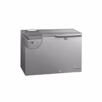 Zamrażarka skrzyniowa - 984x700mm - 236L - pokrywa ze stali nierdzewnej - z przegrodą