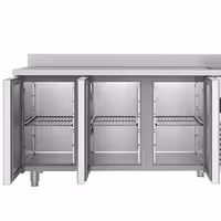 Rashladni pult PREMIUM - 1900x700 mm - 420 l - Ventilirano hlađenje - s 3 vrata - s 1 korita - Leđni podignuti rub