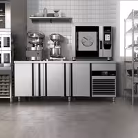 Commercial Electric Combi Oven - Touchscreen Controls - 4x GN 1/1 - incl. Automatic washing system, Core temperature probe, Direct steam injection, Wi‑Fi & USB - 7" TFT touchscreen