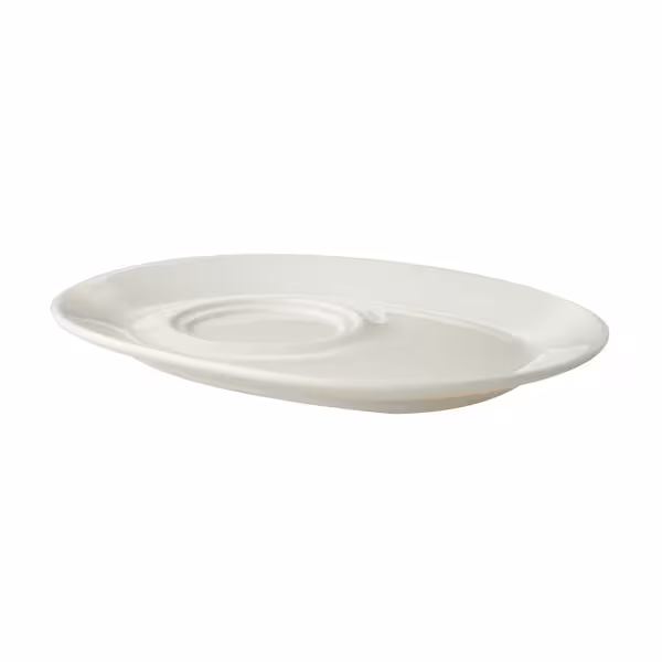 (6 adet) LUX - Fincan Tabağı - 235x180mm - Elfenbein
