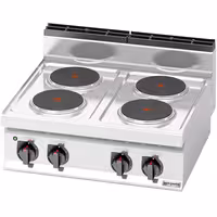 Elektroherd - 10,4 kW - 4 Platten Rund