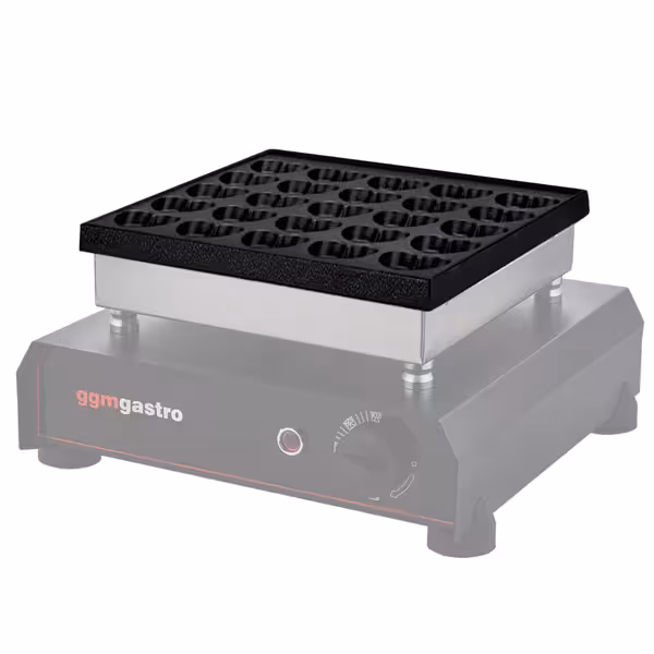 BWERM25 Waffle Makinesi İçin Pişirme Plakası - Kalp Bubble Kalıp - 25’li