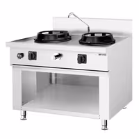 Fogão wok a gás - 30kW - 2 queimador(es) - incl. 1 torneira(s)
