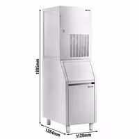 Premium Plus modularni aparat za proizvodnju pahuljastog leda – 270 kg/24 s spremnikom za pohranu leda od 100 kg