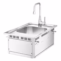 Commercial Drop-in Hand Wash Sink – Stainless Steel – with tap - Hot & Cold Water Connection