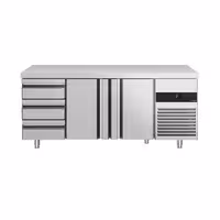 Commercial Counter Fridge PREMIUM - 1865x700mm - with 2 doors - 3 drawers - capacity 474 litres