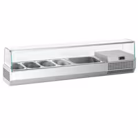 Countertop Prep Well / Refrigerated Topping Unit PREMIUM PLUS - 1493x353mm - 6x GN 1/4