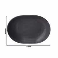 (60 pcs) Reusable Snack Bowls - 270ml - 185x134mm - oval - Grey